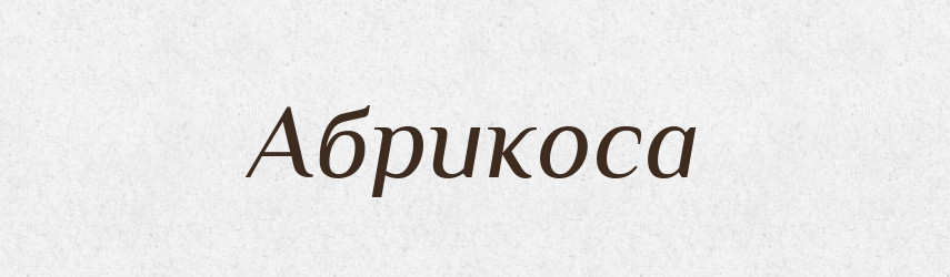 Абрикоса — Тлумачний словник української мови