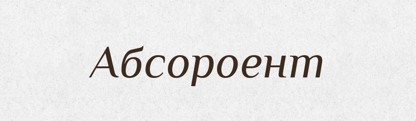 Абсороент — Тлумачний словник української мови