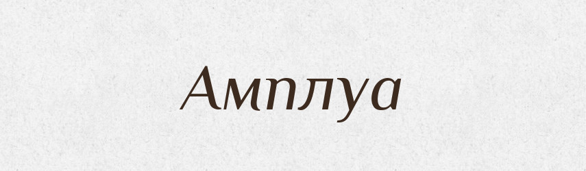 Амплуа — Тлумачний словник української мови