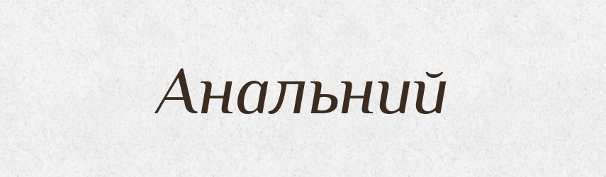 Анальний — Тлумачний словник української мови