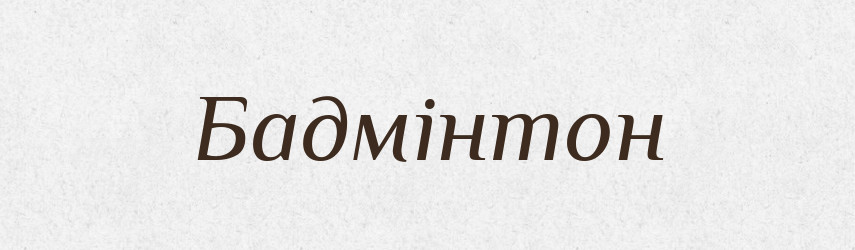 Бадмінтон — Тлумачний словник української мови