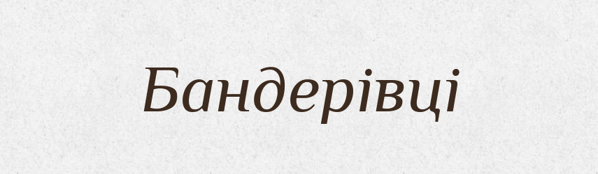 Бандерівці — Тлумачний словник української мови