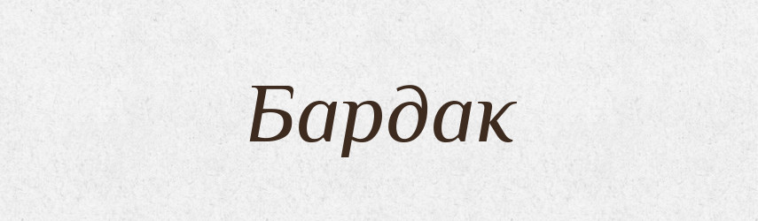 Бардак — Тлумачний словник української мови