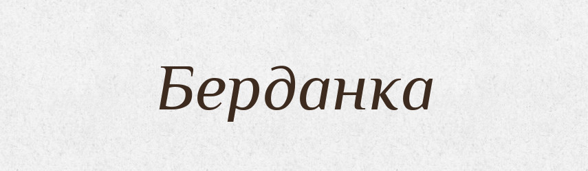 Берданка — Тлумачний словник української мови