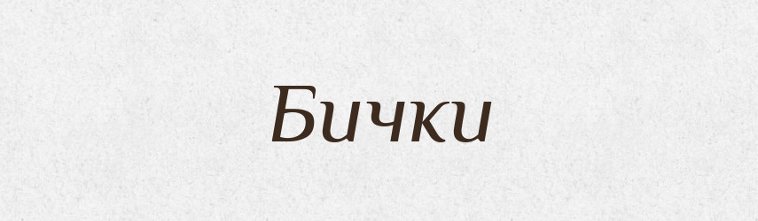 Бички — Тлумачний словник української мови