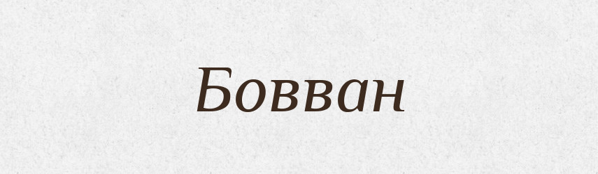 Бовван — Тлумачний словник української мови