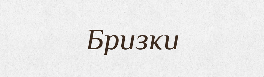 Бризки — Тлумачний словник української мови