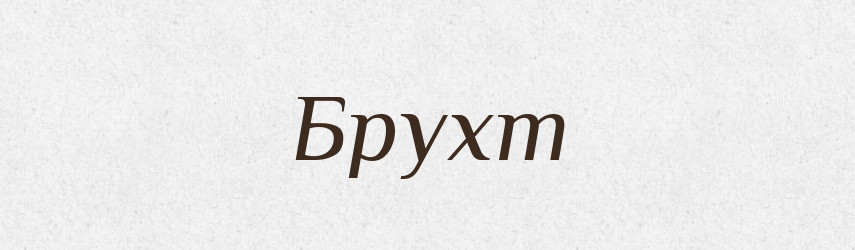 Брухт — Тлумачний словник української мови