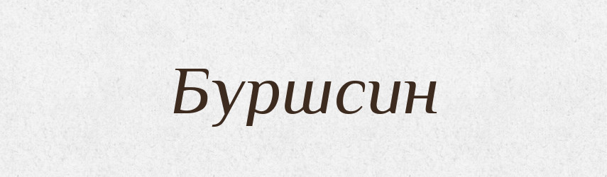 Буршсин — Тлумачний словник української мови