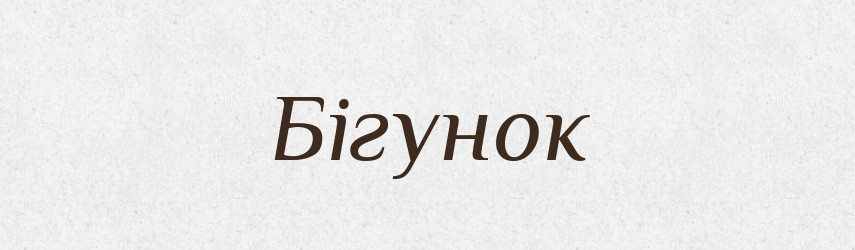 Бігунок — Тлумачний словник української мови