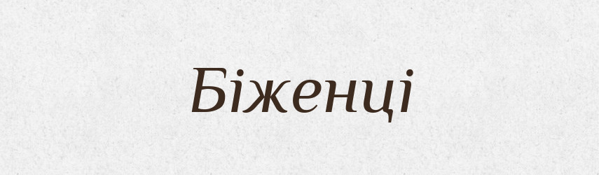 Біженці — Тлумачний словник української мови