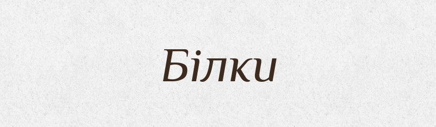 Білки — Тлумачний словник української мови