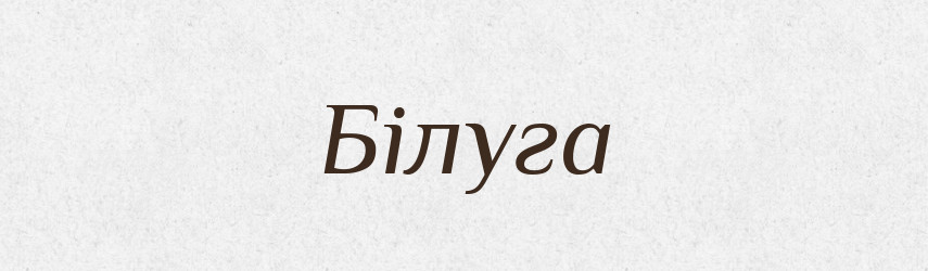 Білуга — Тлумачний словник української мови