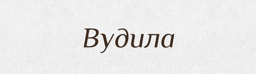 Вудила — Тлумачний словник української мови