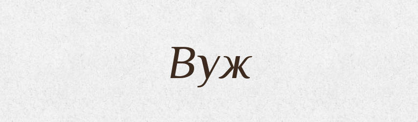 Вуж — Тлумачний словник української мови