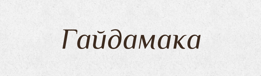 Гайдамака — Тлумачний словник української мови