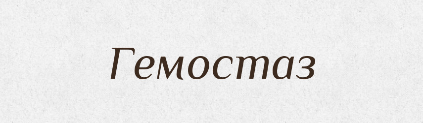 Гемостаз — Тлумачний словник української мови