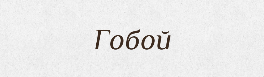 Гобой — Тлумачний словник української мови