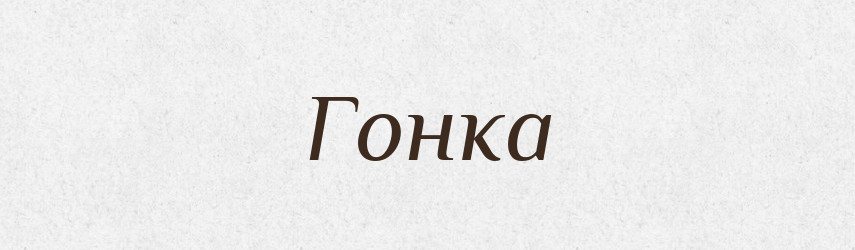 Гонка — Тлумачний словник української мови