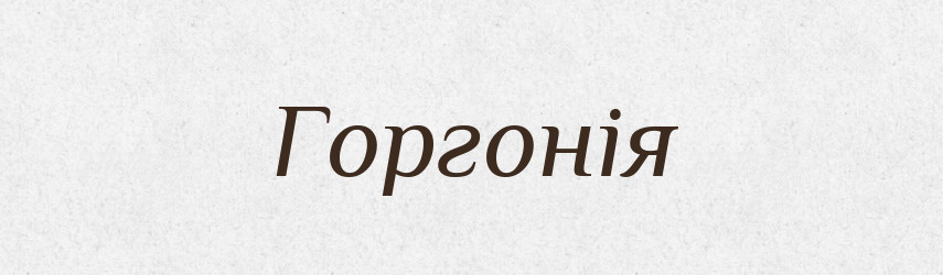 Горгонія — Тлумачний словник української мови
