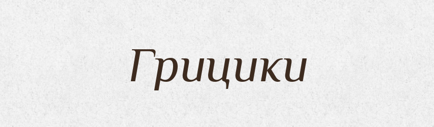 Грицики — Тлумачний словник української мови