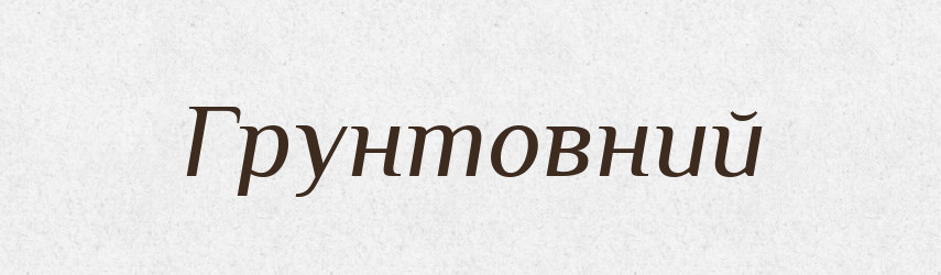 Грунтовний — Тлумачний словник української мови
