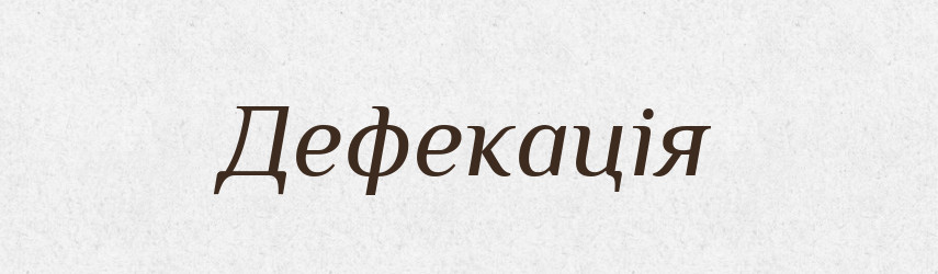 Дефекація — Тлумачний словник української мови