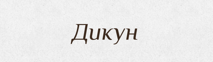 Дикун — Тлумачний словник української мови