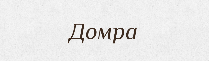 Домра — Тлумачний словник української мови