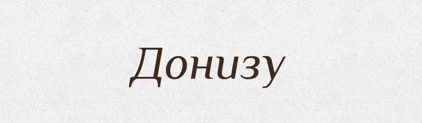 Донизу — Тлумачний словник української мови
