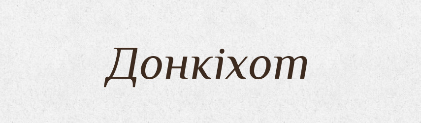 Донкіхот — Тлумачний словник української мови