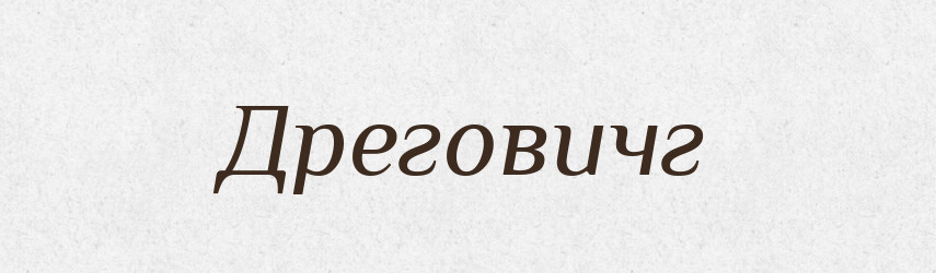 Дреговичг — Тлумачний словник української мови