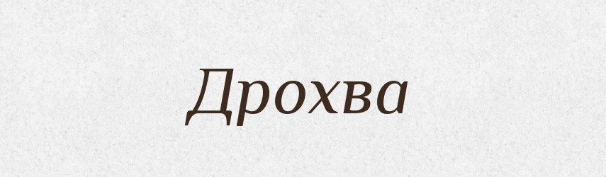 Дрохва — Тлумачний словник української мови