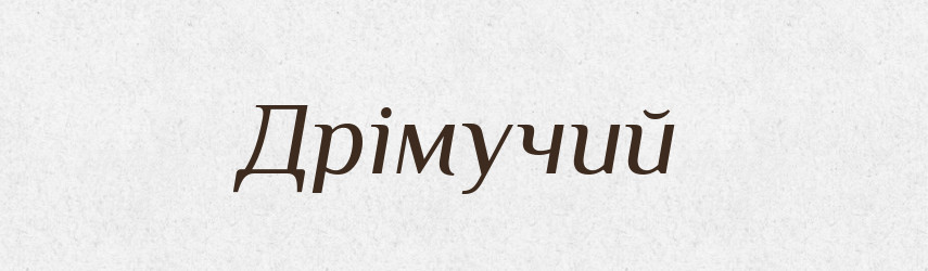 Дрімучий — Тлумачний словник української мови