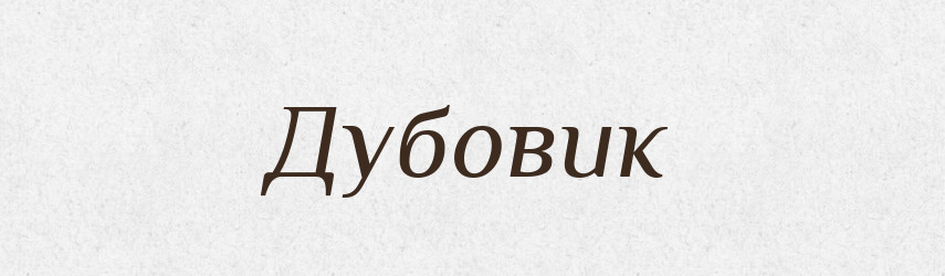 Дубовик — Тлумачний словник української мови