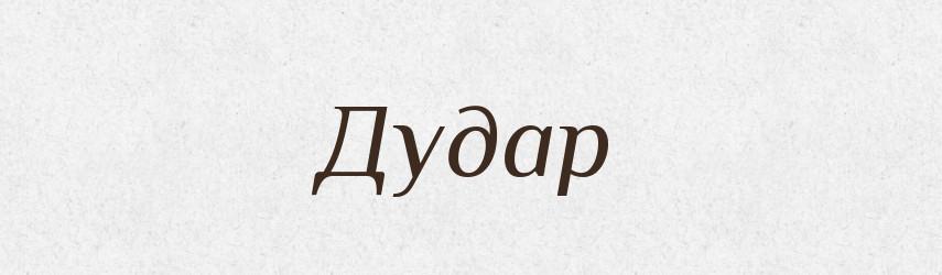 Дудар — Тлумачний словник української мови