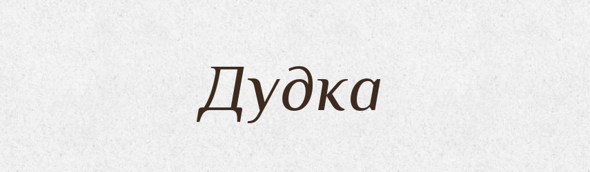Дудка — Тлумачний словник української мови