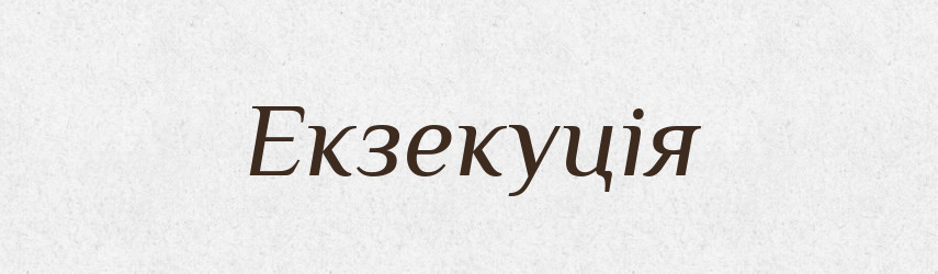 Екзекуція — Тлумачний словник української мови