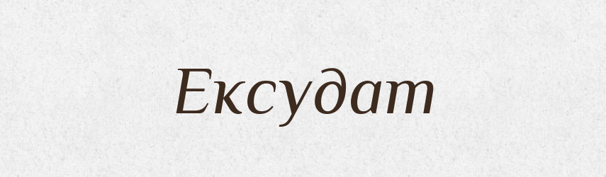 Ексудат — Тлумачний словник української мови