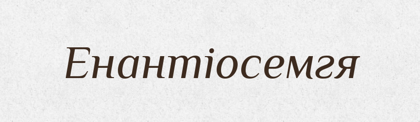 Енантіосемгя — Тлумачний словник української мови