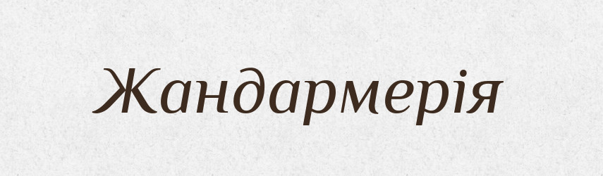 Жандармерія — Тлумачний словник української мови