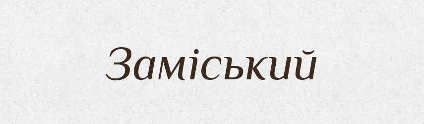 Заміський — Тлумачний словник української мови