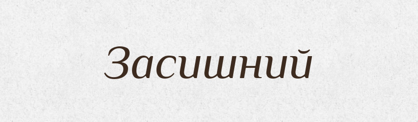 Засишний — Тлумачний словник української мови