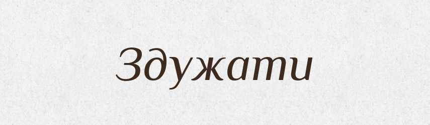 Здужати — Тлумачний словник української мови