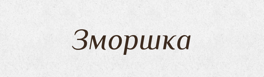 Зморшка — Тлумачний словник української мови