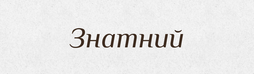 Знатний — Тлумачний словник української мови