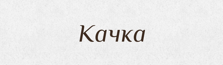 Качка — Тлумачний словник української мови