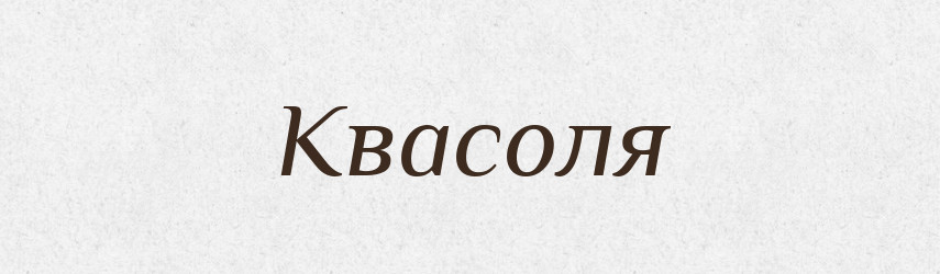 Квасоля — Тлумачний словник української мови