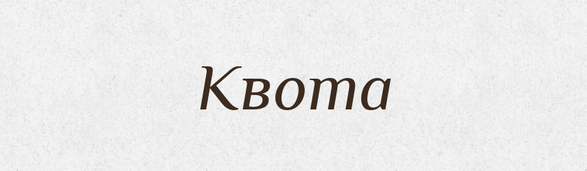 Квота — Тлумачний словник української мови