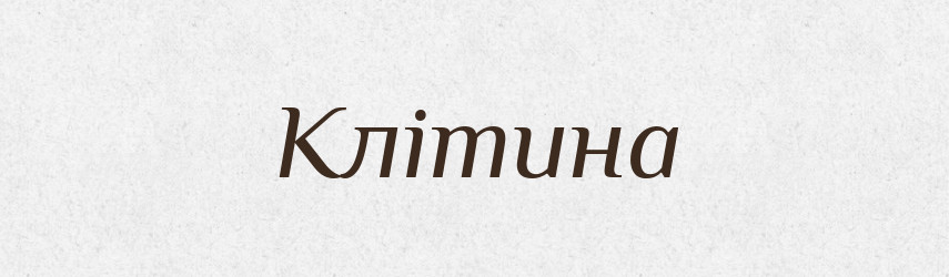 Клітина — Тлумачний словник української мови